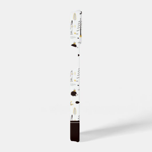 Coque Pour iPhone 14 Motif de scène de Golden Woods (Côté droit)