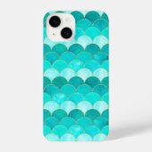 Coque Pour iPhone 14 Motif de sirène vert turquoise (Verso)