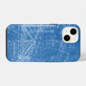 Coque Pour iPhone 14 motif de texture de plan architecture bâtiment bl (Verso Horizontal)