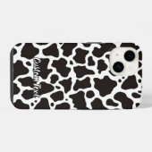 Coque Pour iPhone 14 Motif de vache (Verso Horizontal)