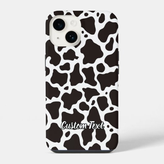 Coque Pour iPhone 14 Motif de vache (Verso)