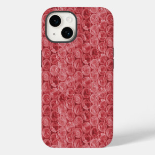 Coque Pour iPhone 14 Motif d'enveloppement de bulle rouge