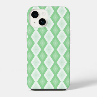 Coque Pour iPhone 14 Motif diamant vert pomme