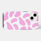Coque Pour iPhone 14 Motif d'impression de vache rose (Verso Horizontal)