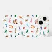 Coque Pour iPhone 14 Motif d'insectes coloré mignon (Verso Horizontal)