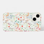 Coque Pour iPhone 14 Motif du jardin de fleurs Pastel (Verso Horizontal)