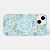 Coque Pour iPhone 14 Motif du jardin fleuri Pastel Daisy (Verso Horizontal)