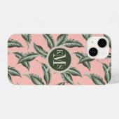 Coque Pour iPhone 14 Motif Feuille du jardin tropical (Verso Horizontal)