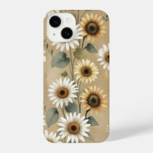 "motif fleur sauvage Boho pour le cas de téléphone