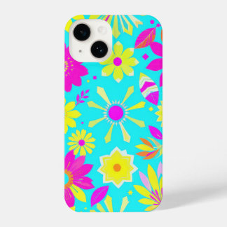 Coque Pour iPhone 14 Motif floral coloré fleuris boîtier de téléphone