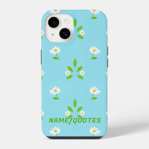 Coque Pour iPhone 14 Motif floral printanier minimaliste