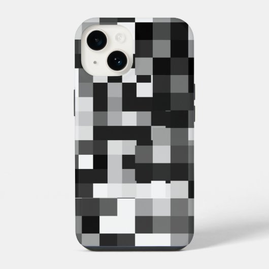 Coque Pour iPhone 14 Motif flou pipelé (Verso)