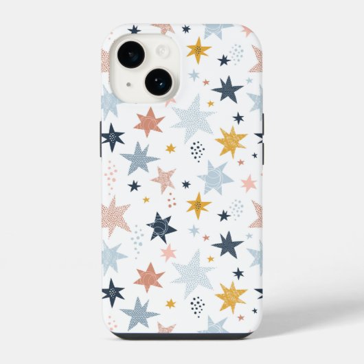 Coque Pour iPhone 14 Motif Fun Star (Verso)