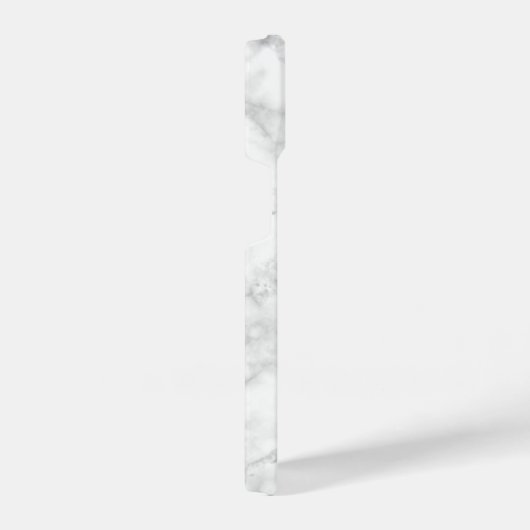 Coque Pour iPhone 14 Motif Marbre blanc en pierre (Côté droit)