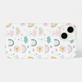 Coque Pour iPhone 14 Motif météorologique mignon (Verso Horizontal)