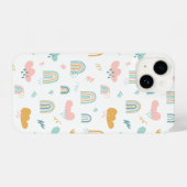 Coque Pour iPhone 14 Motif nuage Rainbow et pluie amusant (Verso Horizontal)