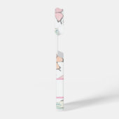 Coque Pour iPhone 14 Motif papillon avec nom (Côté gauche)