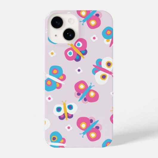 Coque Pour iPhone 14 Motif papillon pour petits mignons (Verso)