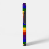 Coque Pour iPhone 14 Motif Rainbow Stripes (Côté gauche)