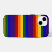Coque Pour iPhone 14 Motif Rainbow Stripes (Verso Horizontal)