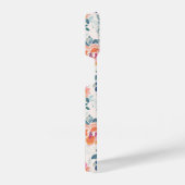 Coque Pour iPhone 14 Motif rose et Turquoise (Côté droit)