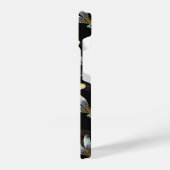 Coque Pour iPhone 14 Motif sans couture avec libellules d'or (Côté gauche)