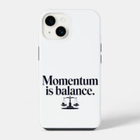 Motivation "Momentum is Balance" - Typographie