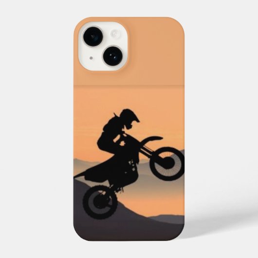 Coque Pour iPhone 14 Motocross Motorcycle Moke Racing (Verso)