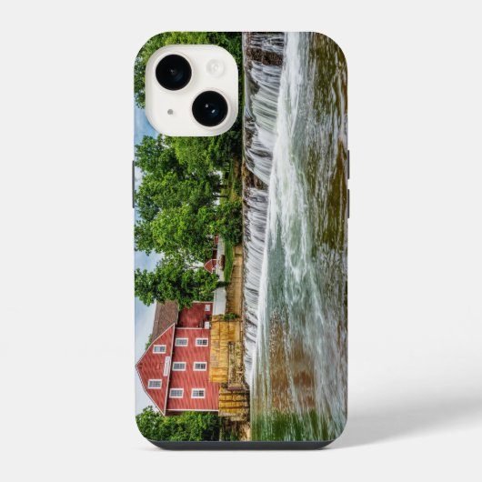 Coque Pour iPhone 14 Moulin et cascade de War Eagle (Verso)