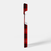 Coque Pour iPhone 14 Munro tartan rouge noir plaid (Côté gauche)