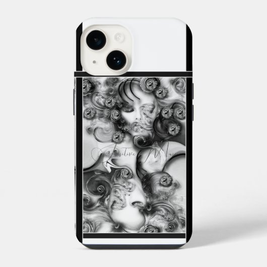 Coque Pour iPhone 14 "Muse Sensible", Boîtier Apple iPhone 14 (Verso)
