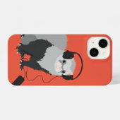 Coque Pour iPhone 14 Musique Lover Ferret Cute Animal animal (Verso Horizontal)