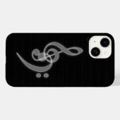 Coque Pour iPhone 14 Musique - Treble et Bass Clef iPhone 14 Coque (Verso (horizontal))