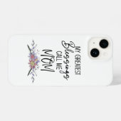 Coque Pour iPhone 14 My Greatest Blessings Call Me Mom (Verso Horizontal)