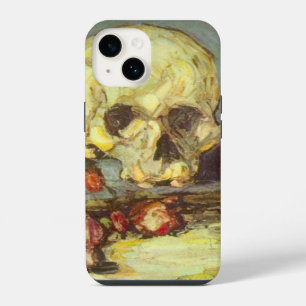 Coque Pour iPhone 14 Nature morte avec crâne, bougie, livre de Paul Céz