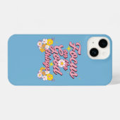 Coque Pour iPhone 14 Nature Soul Slogan | Focus sur les bonnes choses (Verso Horizontal)