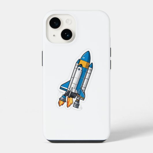 Coque Pour iPhone 14 Navette spatiale (Verso)