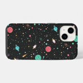 Coque Pour iPhone 14 Navires de fusées spatiales et planètes (Verso Horizontal)