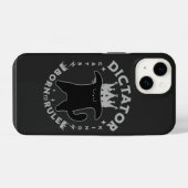 Coque Pour iPhone 14 Né pour gouverner | Conception drôle de chat (Verso Horizontal)