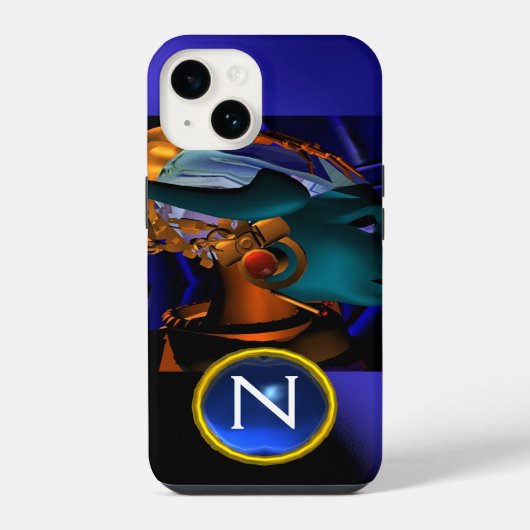 Coque Pour iPhone 14 NEMES /HYPER ANDROID, Monogramme de science-fictio (Verso)