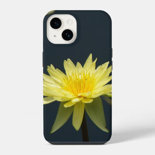 Coque Pour iPhone 14 Nénuphar Lotus jaune (Verso)