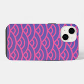 Coque Pour iPhone 14 Neon Waves (Verso Horizontal)