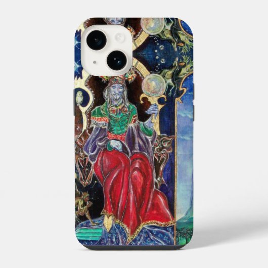 Coque Pour iPhone 14 NEUROMANCER Magicien Roi (Verso)