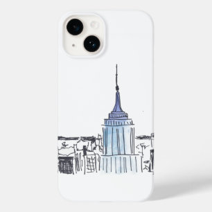 Coque Pour iPhone 14 New York Empire State Building iPhone / coque ipad