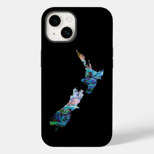 Coque Pour iPhone 14 NEW ZEALAND MAP PAUA Coque-Mate coque iphone