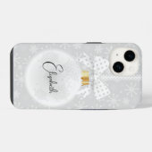 Coque Pour iPhone 14 Noël élégant (Verso Horizontal)