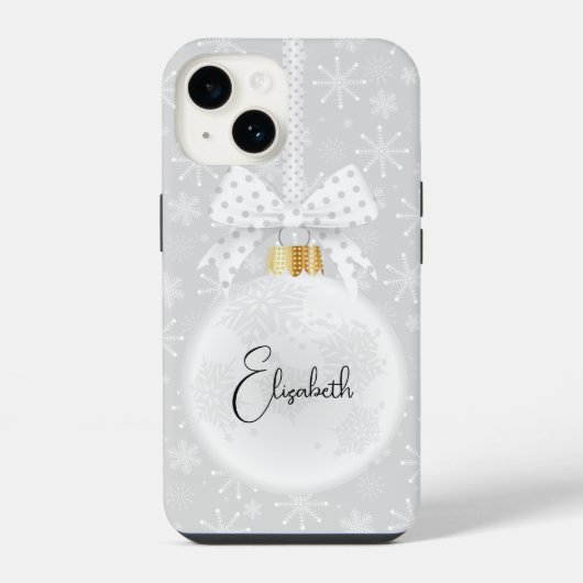 Coque Pour iPhone 14 Noël élégant (Verso)