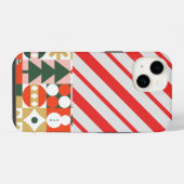 Coque Pour iPhone 14 Noël festif (Verso Horizontal)
