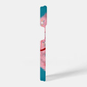 Coque Pour iPhone 14 Noël rétro de la couronne rose (Côté droit)