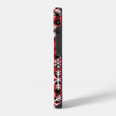 Coque Pour iPhone 14 Noël Snowflakes Buffalo Plaid Motif (Côté gauche)